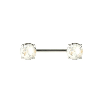 Piercing para el pezón con look de lava