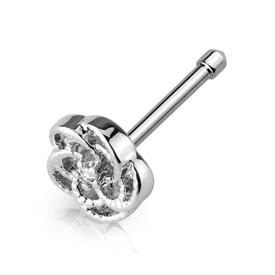 Barra para la nariz con rosa