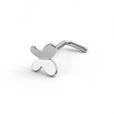 Barra para la nariz de titanio con mariposa