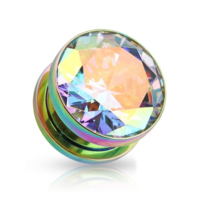 Plug con revestimiento de titanio con brillante y rosca