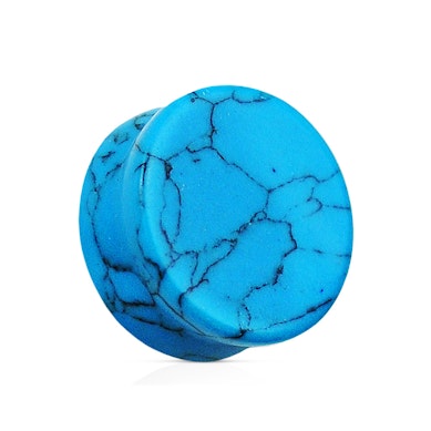 Plug de piedra turquesa