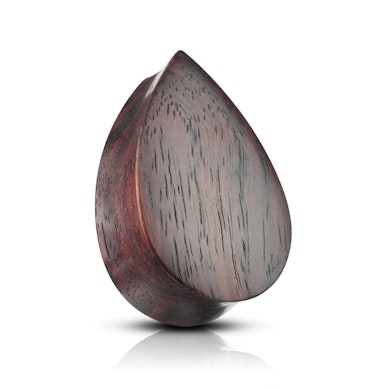 Plug de madera con forma de gota