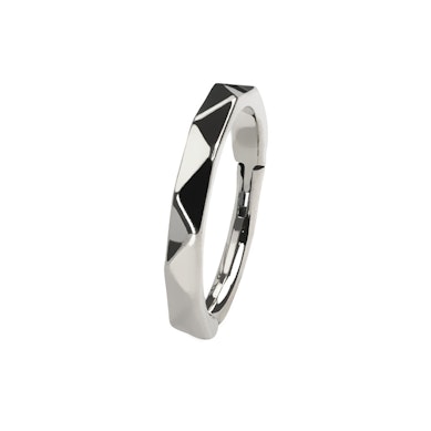 Aro de titanio para nostril con tacto de diamante