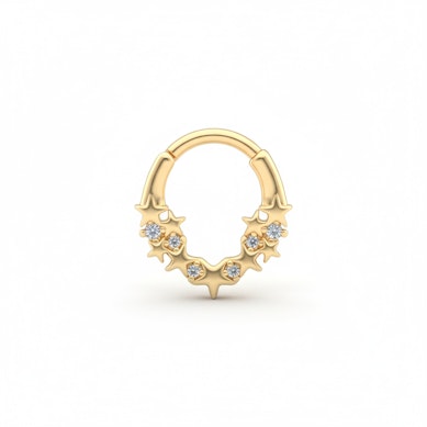 Aro frontal con estrellas y pedrería