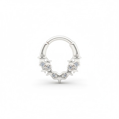 Aro frontal con estrellas y pedrería