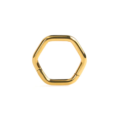 Aro hexagonal de titanio con bisagra