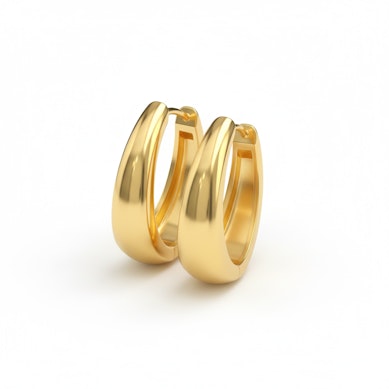 Par de aros ovalados