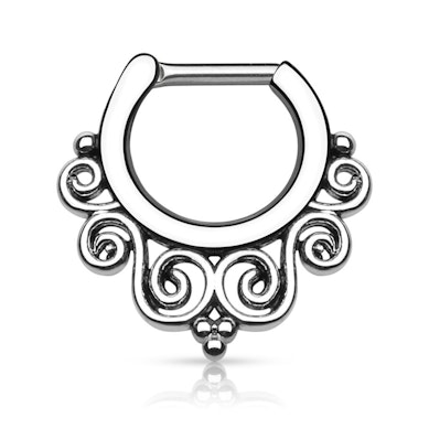 Clicker para el septum con diseño curvo