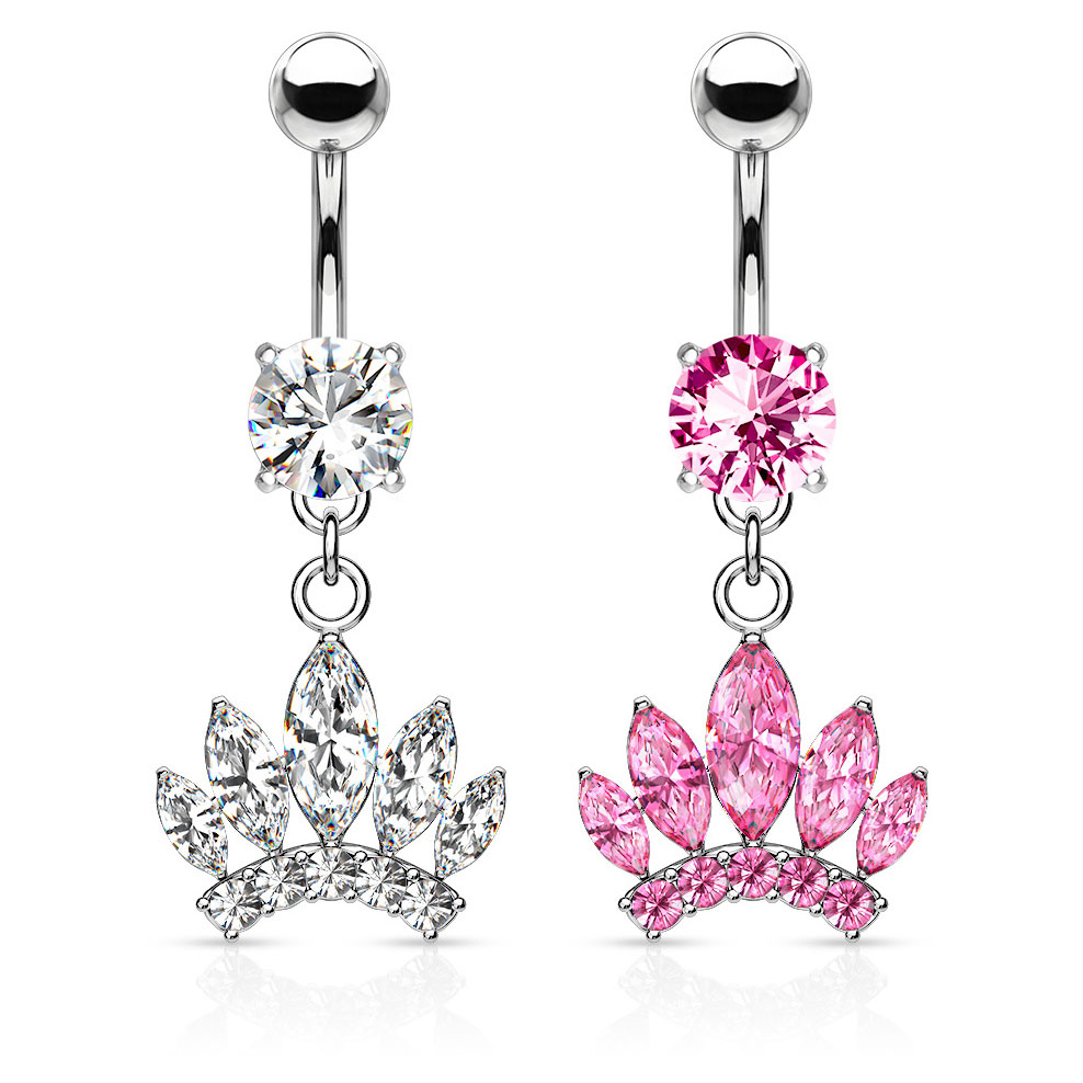 Piercing para el ombligo con corona