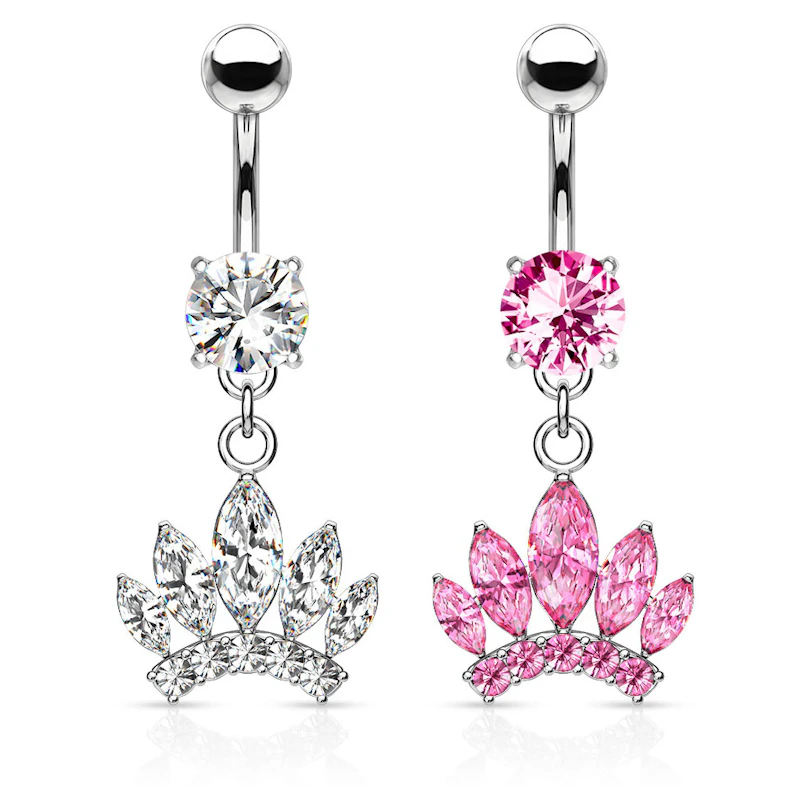 Piercing para el ombligo con corona