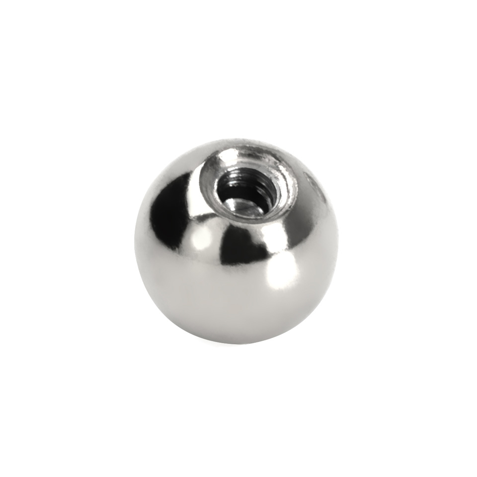 Bola para piercing con brillante de colores