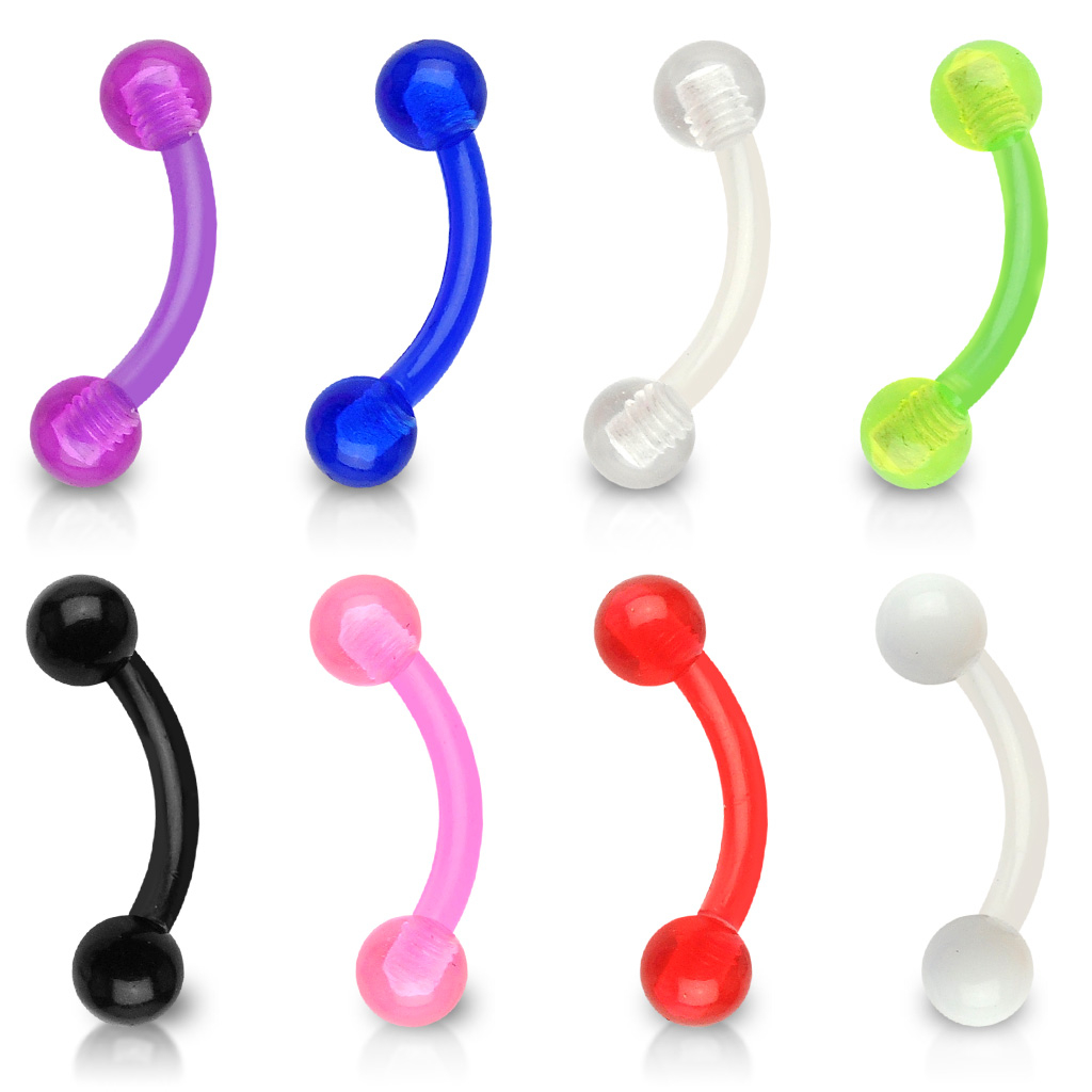 Barra curvada de PTFE en varios colores