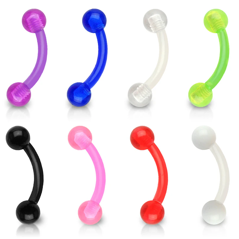 Barra curvada de PTFE en varios colores