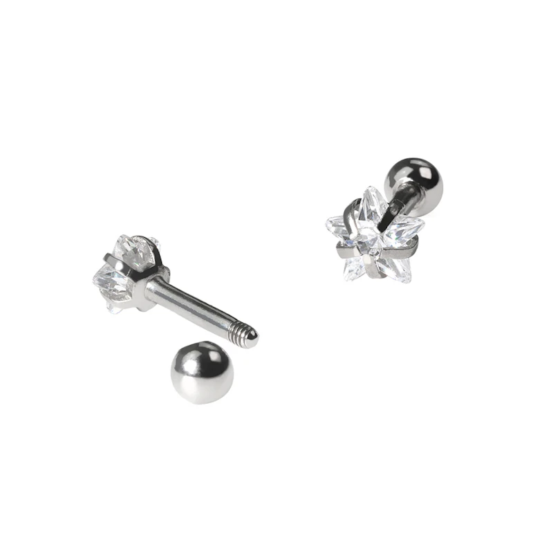 Set de pendientes para la oreja con estrellas
