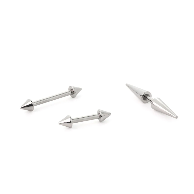 Barra para piercing con pinchos