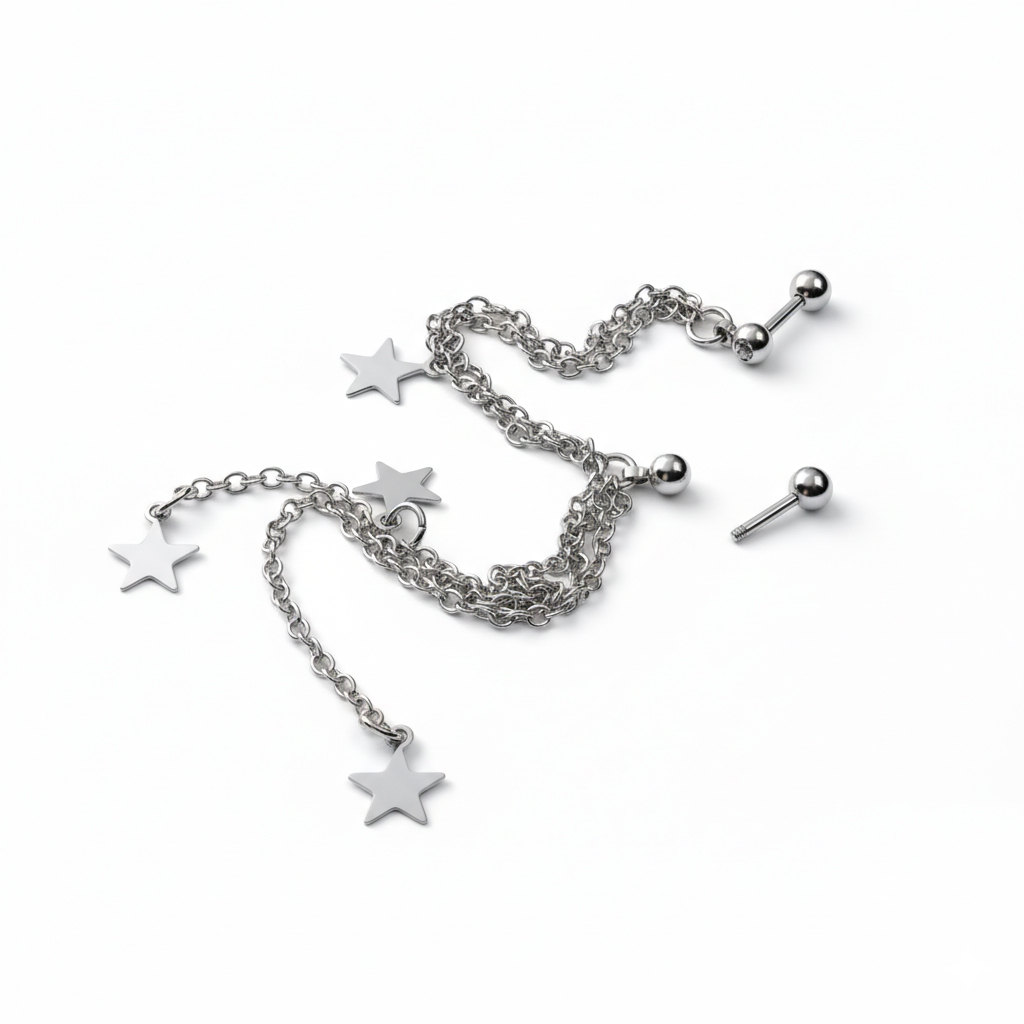 Joya para la hélice y el trago con estrellas