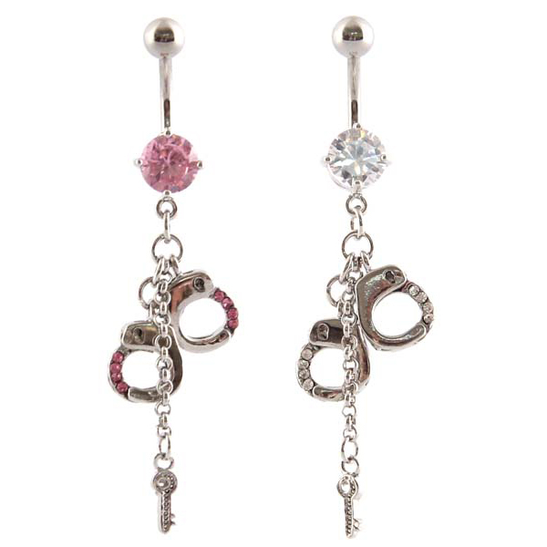 Piercing para el ombligo con esposas