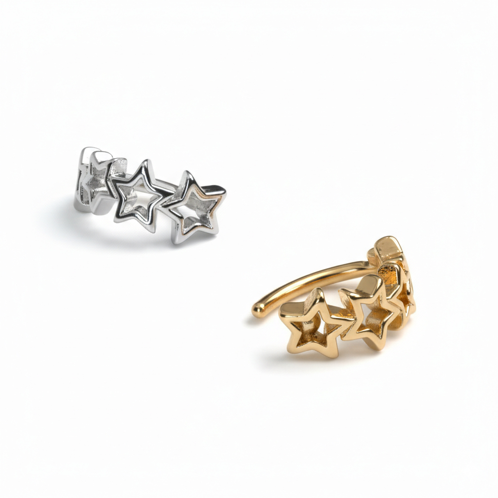 Clicker para el ombligo con estrellas