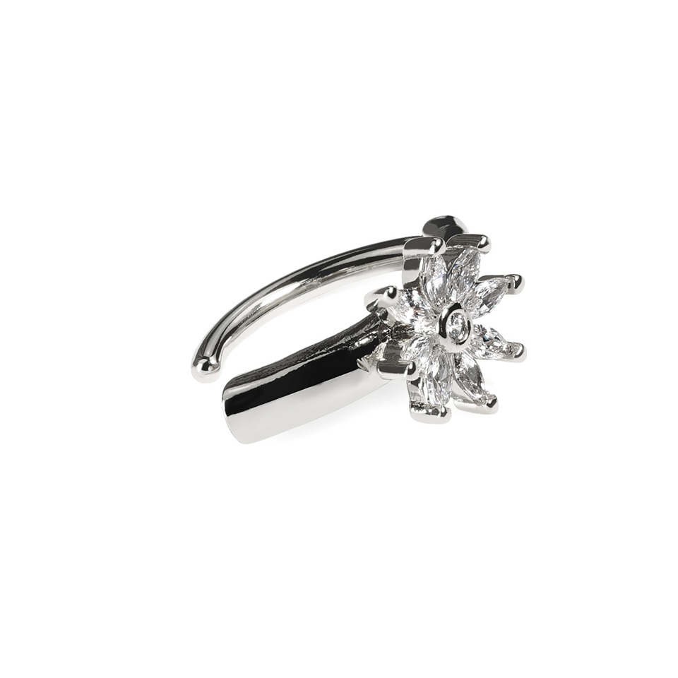 Clicker para el ombligo con flor destellante