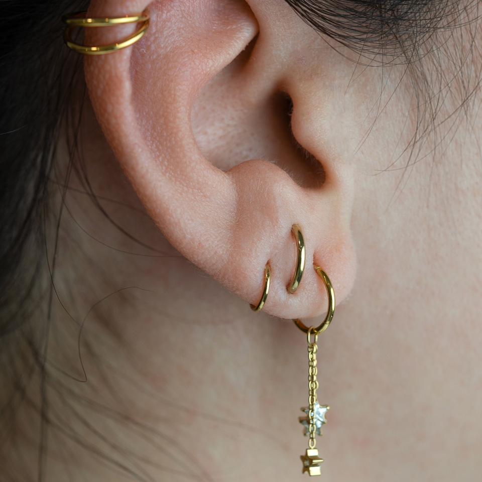 Colgante con tres estrellas