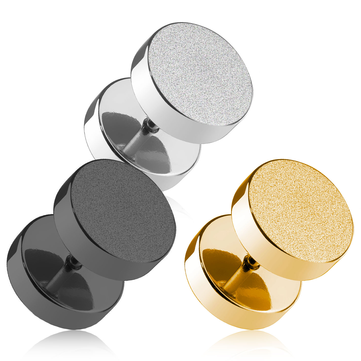 Plug falso con efecto de diamantes
