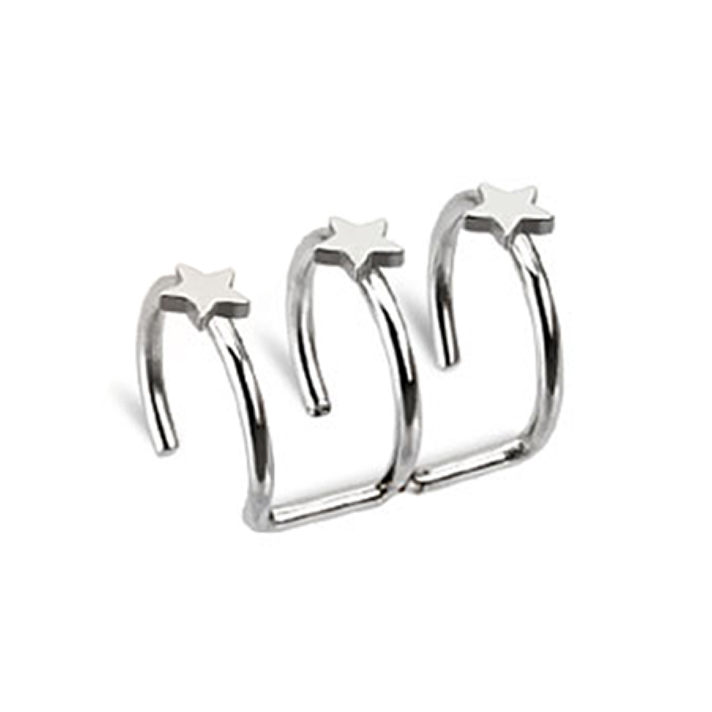 Ear cuff con estrellas