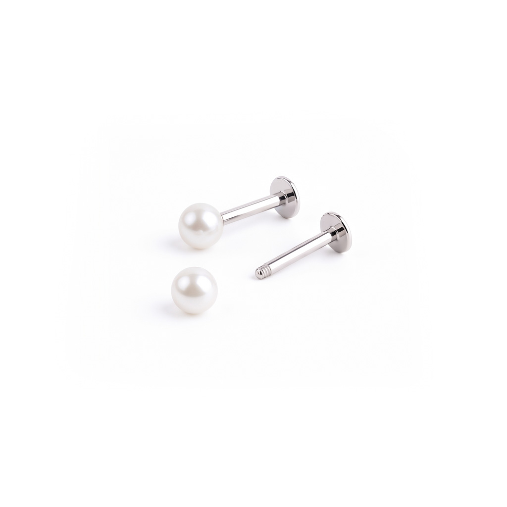 Labret con bola metálica