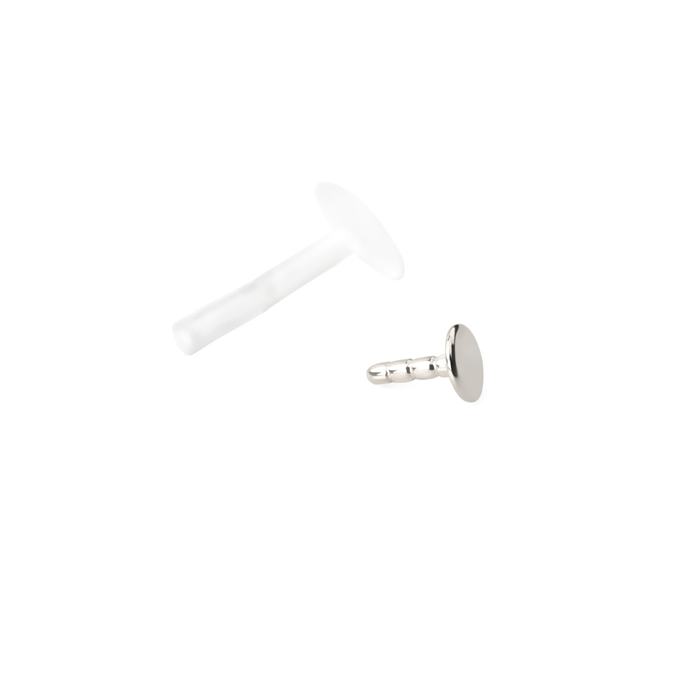 Labret con círculo de oro de 14 quilates
