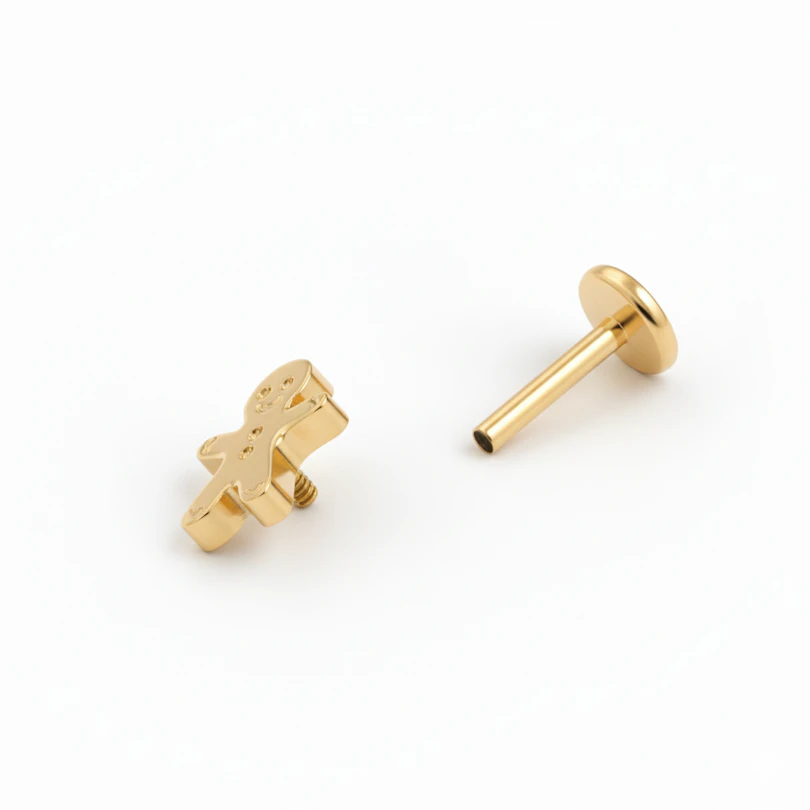Labret galleta de jengibre de titanio