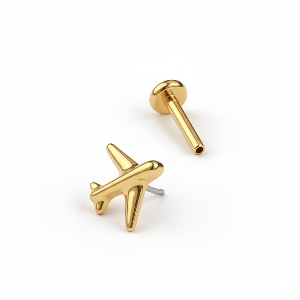 Labret avión de titanio