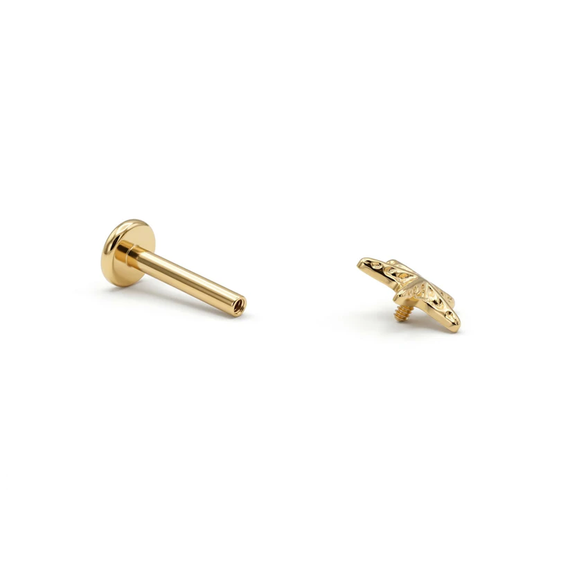 Labret de titanio estrellita de mar
