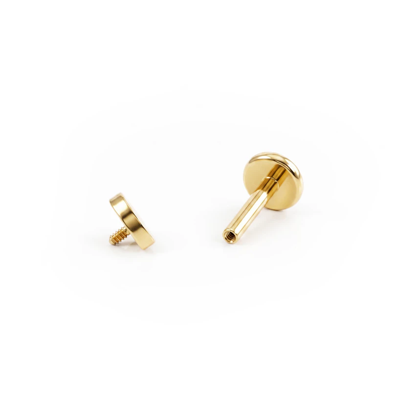 Labret de titanio corazón mini