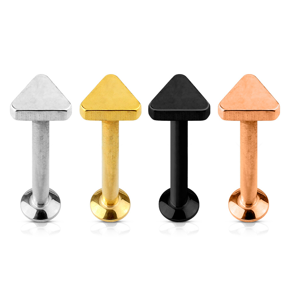 Labret con triángulo y rosca interior