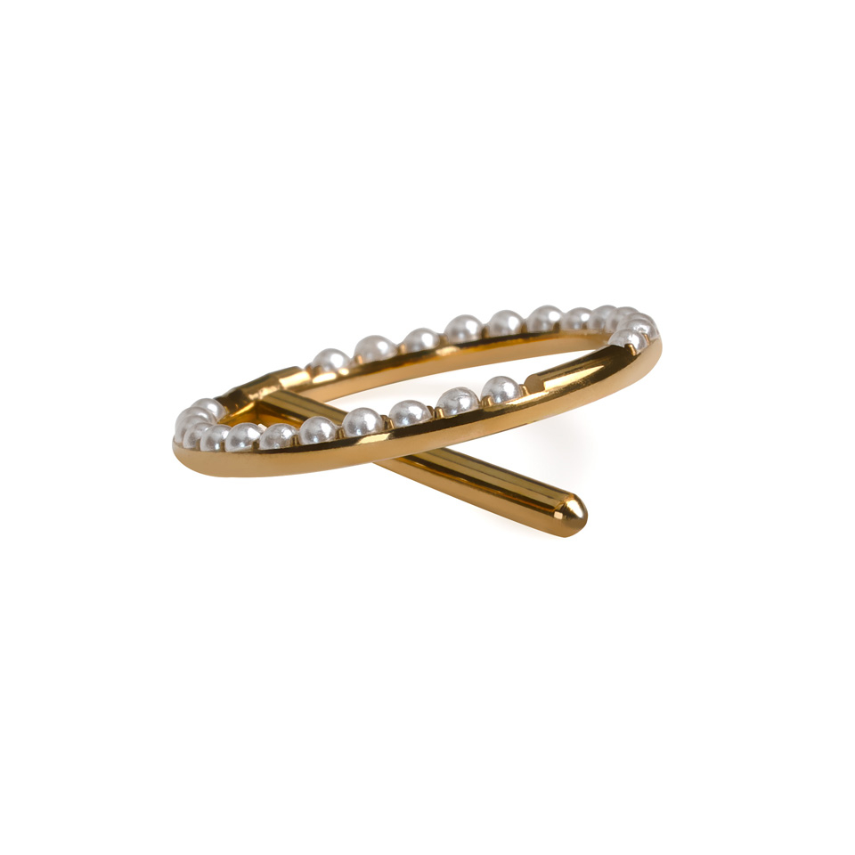 Clicker de titanio con perlas para pezón