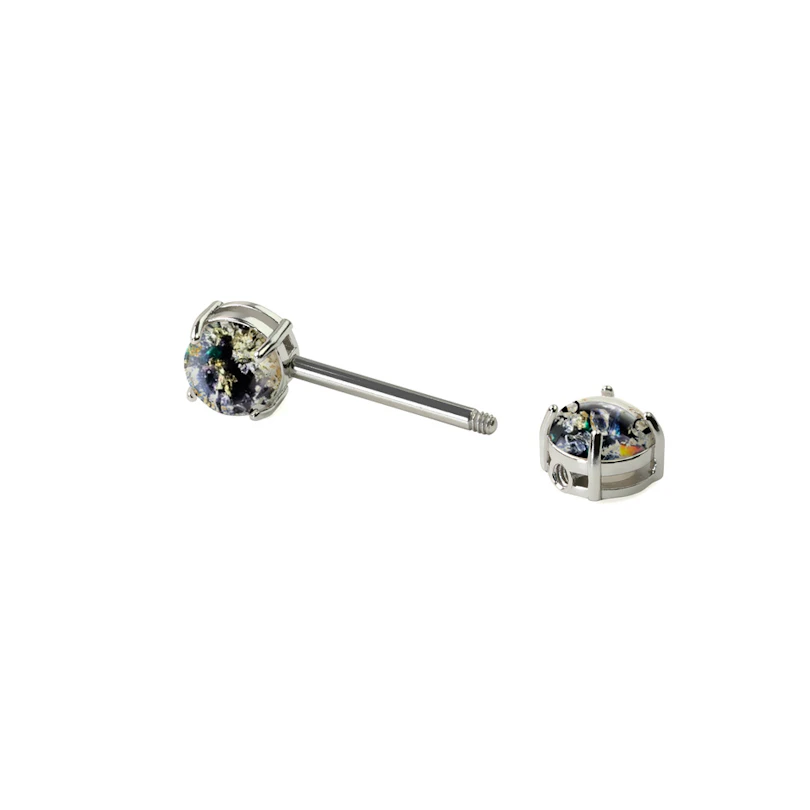 Piercing para el pezón con look de lava