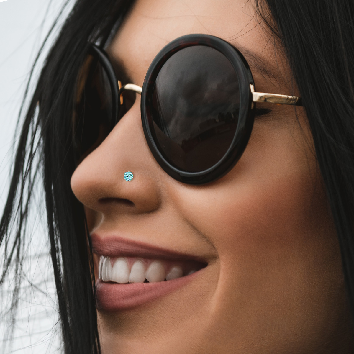 Barra para la nariz con bola ferido