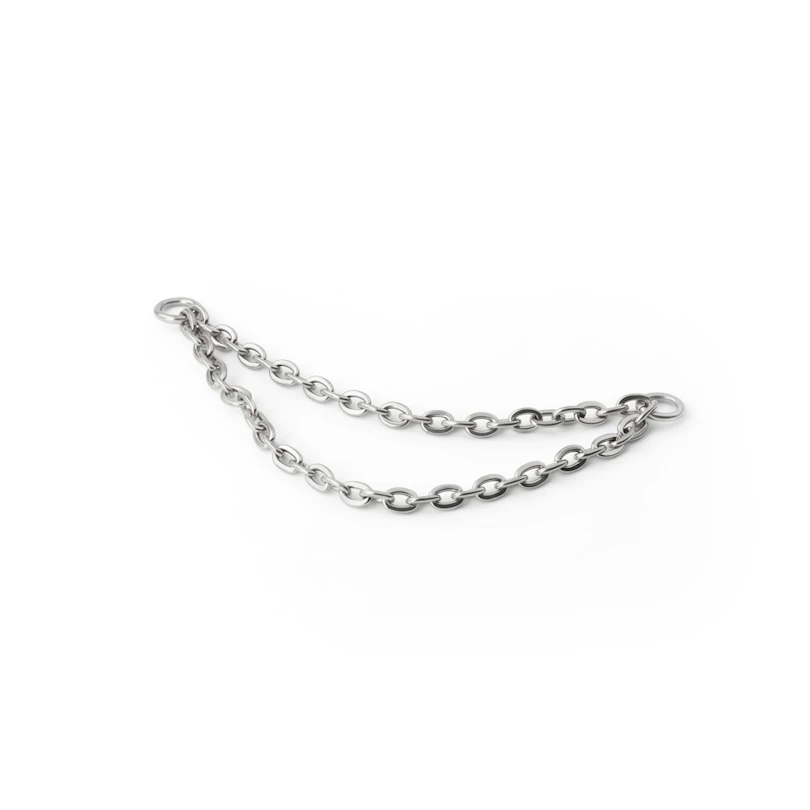 Cadena conectora doble de titanio