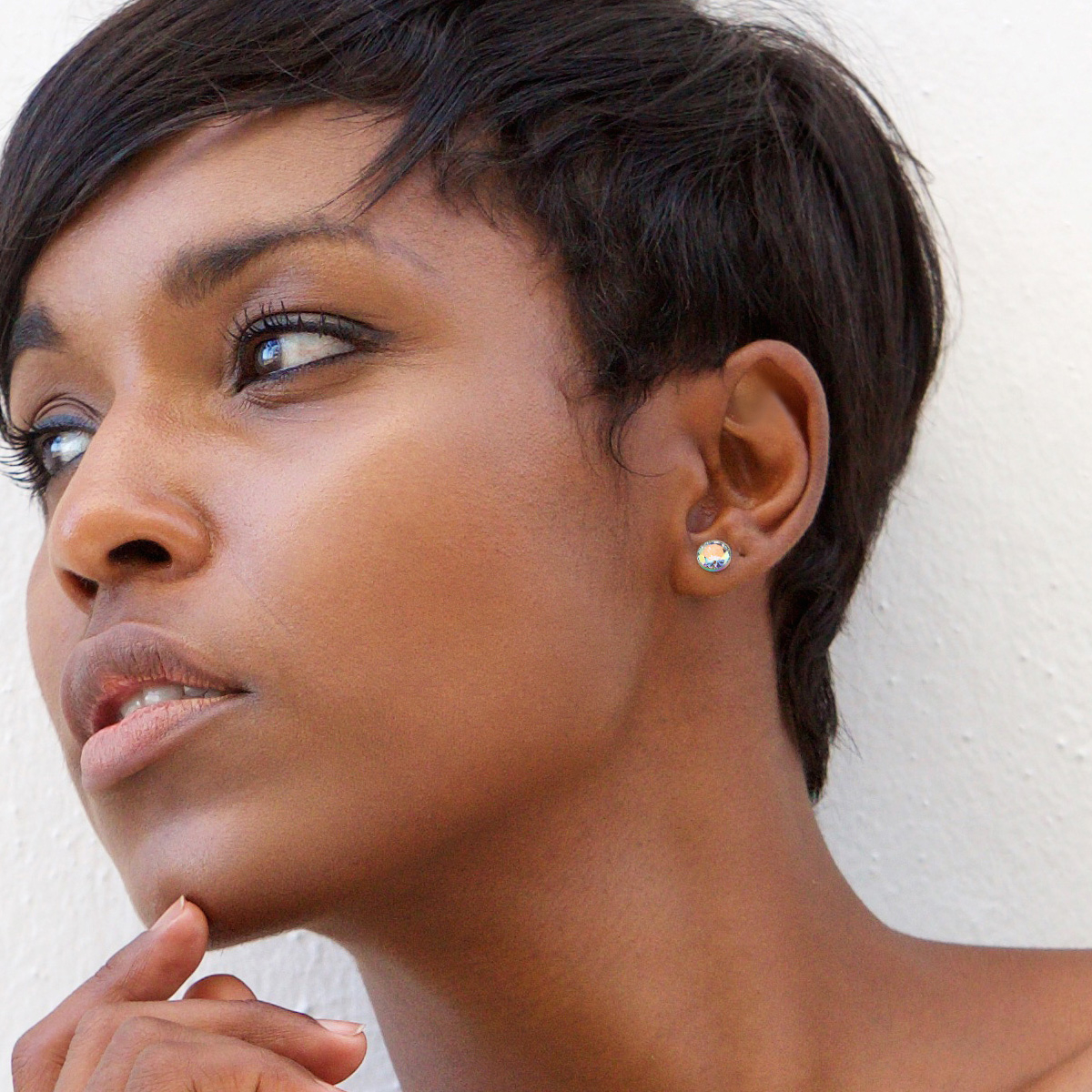 Plug con revestimiento de titanio con brillante y rosca