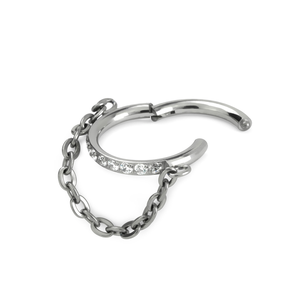 Aro clicker empedrado con cadena