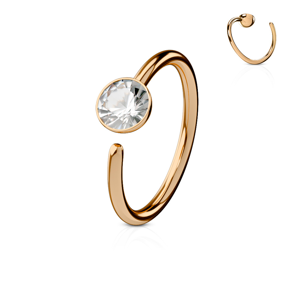 Aro con brillante fijo