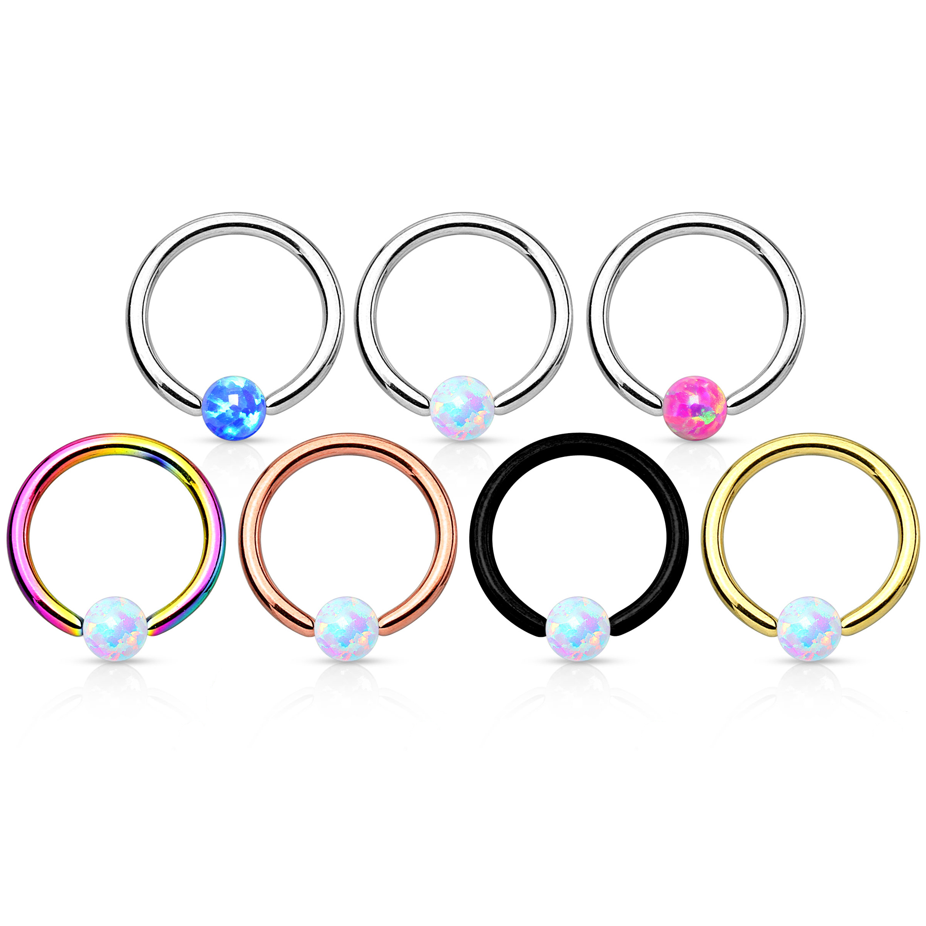 Aro cautivo con ópalo