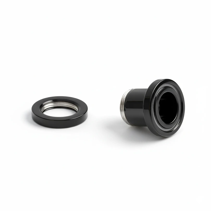 Túnel negro con borde de madreperla