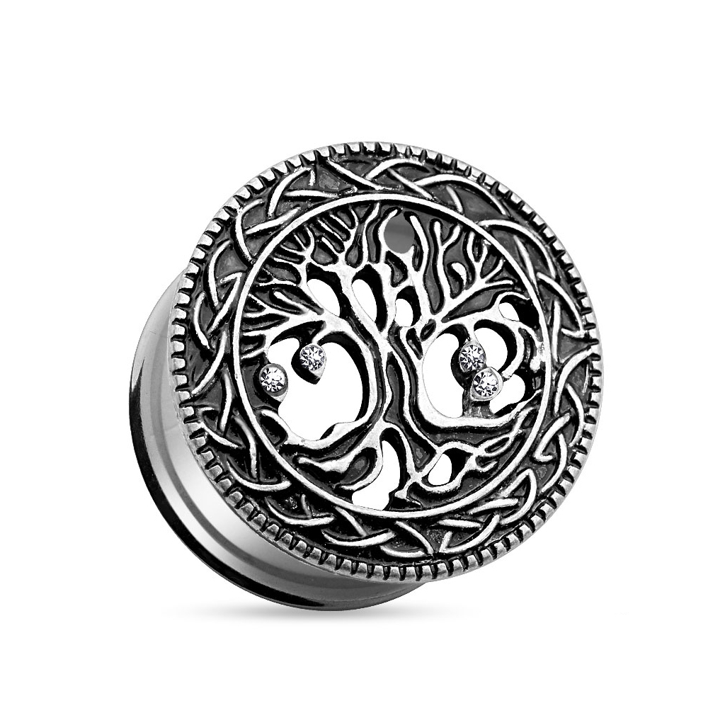 Túnel en acero quirúrgico con árbol de la vida