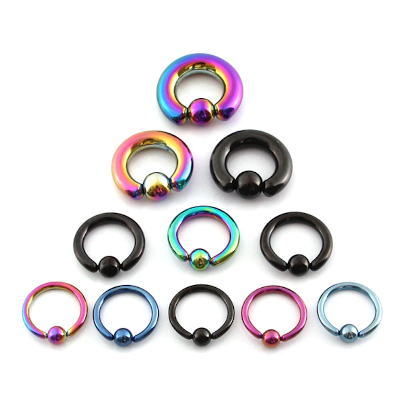 Aro grande con anodizado de titanio