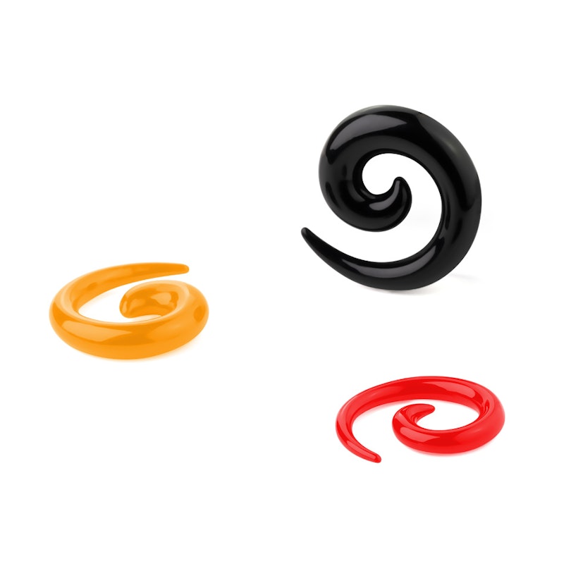Taper en forma de espiral en varios colores