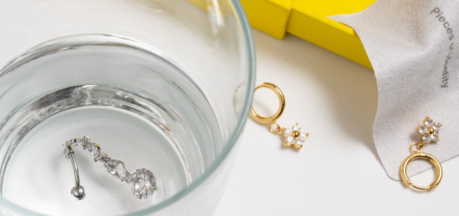 Limpieza de joyas para piercing